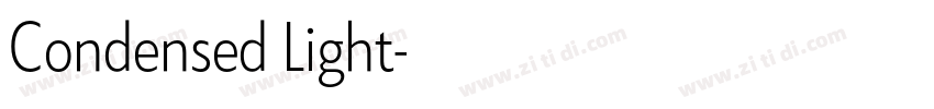 Condensed Light字体转换 Condensed Light字体转换
